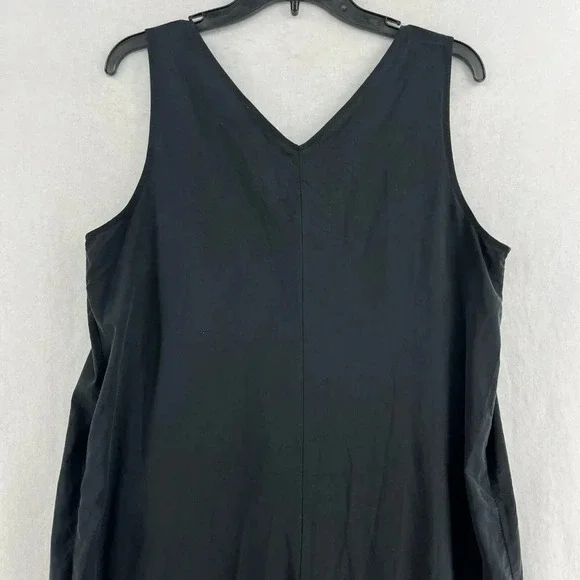 Ingrid & Isabel Maternity Jumpsuit Women's Sz M Black V-Neck Zip Front Stretch - Picture 7 of 11